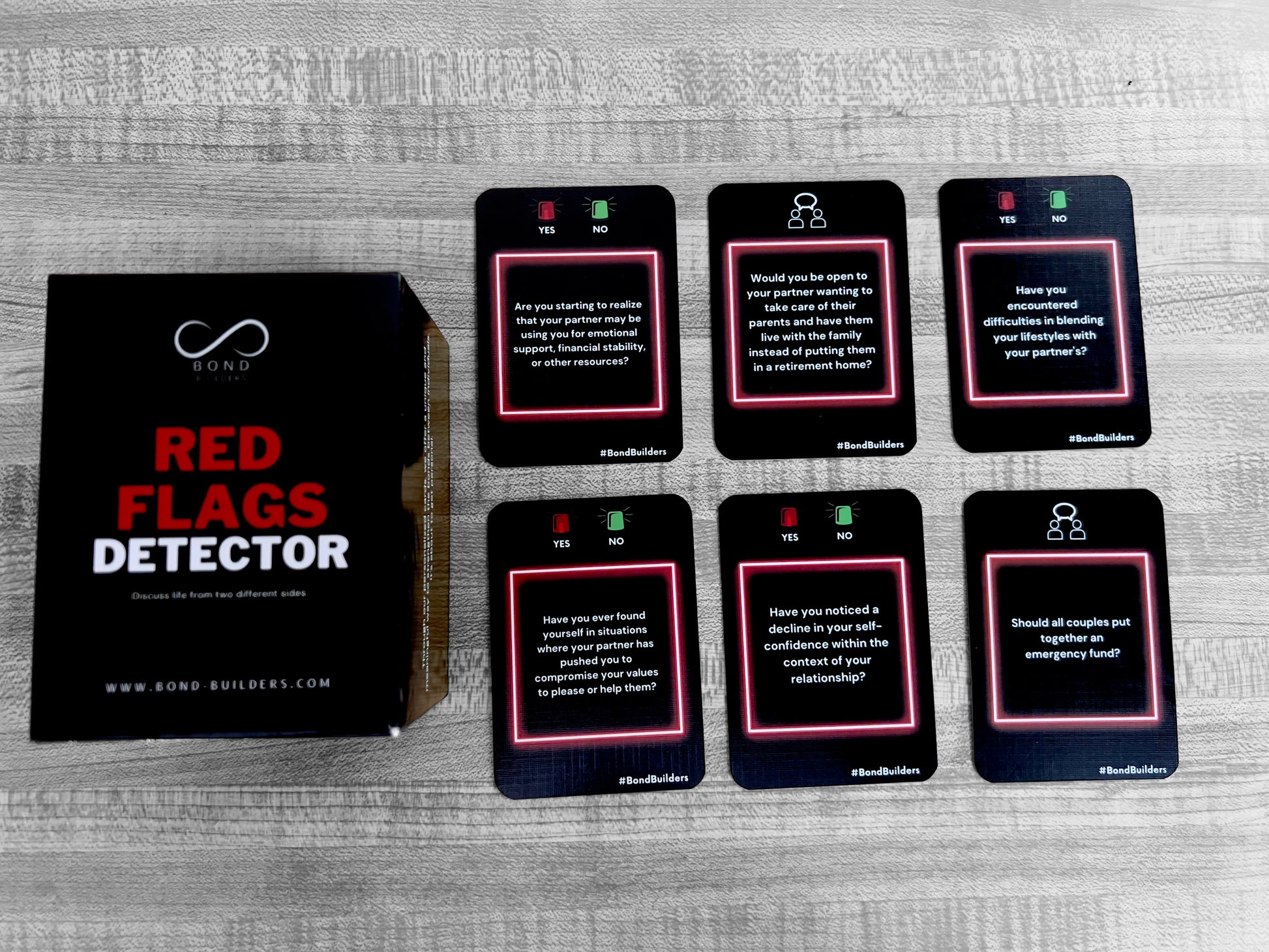 Red Flag Detectors-Couples Edition game card – Bond Builders