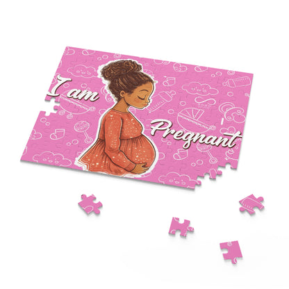 Personalized puzzle : Share the Joy with Our "I Am Pregnant Puzzle", A Sweet Pink Surprise!!