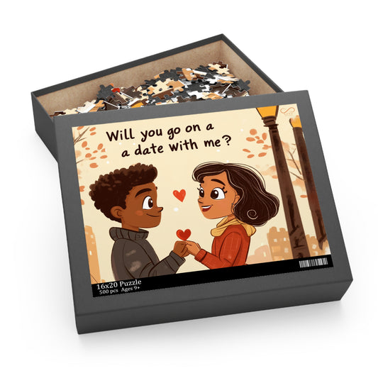 Personalized puzzle : Make the Perfect First Move with Our "Will You Go on a Date with Me?" Puzzle!